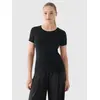 4F t-shirt damski koszulka bawełniana F1846 czarna, Kolor: czarny, Rozmiar: XS