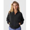 4F bluza dresowa rozpinana z kapturem F1341 czarna, Kolor: czarny, Rozmiar: XS