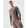4F koszulka z długim rękawem longsleeve męska FNK M183 brązowa, Kolor: brązowy, Rozmiar: XL