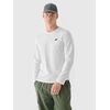 4F Longsleeve koszulka męska bawełniana M375 biała, Kolor: biały, Rozmiar: XXL