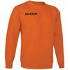 GIVOVA bluza męska polarowa sportowa G/COLLO MA019 pomarańczowa, Kolor: pomarańczowy, Rozmiar: M