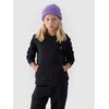 4F bluza dresowa dziewczęca F1315 czarna, Kolor: czarny, Rozmiar: 128