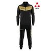 GIVOVA dres sportowy męski komplet bluza i spodnie TR018 czarny/zielony, Kolor: złoty, Rozmiar: 2XL
