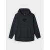 4F bluza bawełniana dla dziewczynki z kapturem 4FJWAW24TSWSF1218 czarna, Kolor: czarny, Rozmiar: 158
