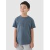 4F koszulka bawełniana t-shirt dla chłopca 4FJWSS25TTSHM2325 zielona, Kolor: zielony, Rozmiar: 158