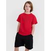 4F koszulka bawełniana t-shirt dla chłopca 4FJWSS25TTSHM2325 czerwona, Kolor: czerwony, Rozmiar: 158
