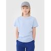 4F koszulka bawełniana t-shirt dla chłopca 4FJWSS25TTSHM2324 błękitna, Kolor: błękitny, Rozmiar: 158