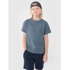 4F koszulka bawełniana t-shirt dla chłopca 4FJWSS25TTSHM2324 turkusowy, Kolor: turkusowy, Rozmiar: 128