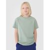 4F koszulka bawełniana t-shirt dla chłopca 4FJWSS25TTSHM2324 zielona, Kolor: zielony, Rozmiar: 146