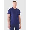 4F t-shirt do ćwiczeń koszulka męska 4FWSS25TFTSM1343 granatowa, Kolor: granatowy, Rozmiar: S