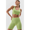 4F legginsy krótkie damskie do ćwiczeń 4FRSS25TFSTF022 zielone, Kolor: zielony, Rozmiar: M/L
