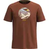 Smartwool T-shirt męski Active Short Sleeve Graphic Sable Brown, Rozmiar: S