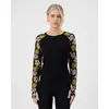 Mons Royale koszulka damska Bella Merino Tech Alpine Bloom / Black, Rozmiar: S