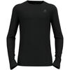 ODLO Koszulka męska BL TOP crew neck l/s MERINO 200 szara, Kolor: czarny, Rozmiar: S