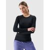 4F longsleeve damski koszulka z długim rękawem do ćwiczeń 4FRSS25TFLOF324 czarna, Kolor: czarny, Rozmiar: M