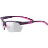 Okulary rowerowe UVEX Sportstyle 802 s V fioletowe