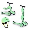 SCOOTANDRIDE hulajnoga Highwaykick 1 + kask regulowany jeździk dla dziecka zestaw 2w1, Kolor: Multikolor