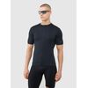 4F t-shirt męski koszulka rowerowa rozpinana męska 4FWSS25TFTSM1285 czarna, Kolor: czarny, Rozmiar: S
