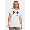 UNDER ARMOUR koszulka t-shirt damska Rival Logo SS biała, Kolor: biały, Rozmiar: L