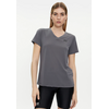 UNDER ARMOUR koszulka t-shirt damski sportowy Tech SSV- Solid szara, Kolor: szary, Rozmiar: M