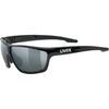 UVEX Okulary rowerowe sportstyle 706 (53/2/006/2716/UNI) czarne, Kolor: czarny, Rozmiar: one size