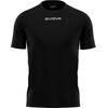 GIVOVA koszulka sportowa męska treningowa MAC03 czarna, Kolor: czarny, Rozmiar: M