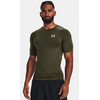 UNDER ARMOUR t-shirt męski koszulka treningowa UA HG Armour Comp SS zielony, Kolor: zielony, Rozmiar: XXL