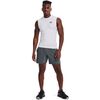 UNDER ARMOUR koszulka na siłowinię męska UA HG Comp SS biała, Kolor: biały, Rozmiar: L