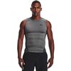 UNDER ARMOUR koszulka na siłowinię męska UA HG Comp SS szara, Kolor: szary, Rozmiar: M