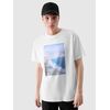 4F t-shirt męski koszulka bawełniana 4FRSS24TTSHM2132 biała, Kolor: biały, Rozmiar: L