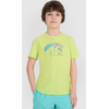 4F t-shirt bawełniany koszulka chłopięca 4FJWSS25TTSHM1917 miętowy, Kolor: zielony, Rozmiar: 158