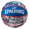 SPALDING piłka do koszykówki GRAFFITI niebieska, Kolor: niebieski, Rozmiar: 7