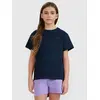 4F t-shirt dziecięcy koszulka dla dziewczynki 4FJWMM00TTSHF2332 granatowa, Kolor: granatowy, Rozmiar: 140