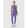 4F legginsy sportowe damskie z wysokim stanem 4FRSS25TFTIF306 fioletowe, Kolor: fioletowy, Rozmiar: S