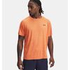UNDER ARMOUR koszulka treningowa t-shirt męski UA Tech Textured SS pomarańczowa, Kolor: pomarańczowy, Rozmiar: S