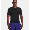 UNDER ARMOUR koszulka treningowa męska t-shirt HG Armour Comp SS czarna, Kolor: czarny, Rozmiar: XL