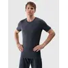4F koszulka męska t-shirt treningowa 4FWSS25TFTSM1345 szara, Kolor: szary, Rozmiar: M