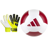 ZESTAW piłka nożna ADIDAS + rękawice bramkarskie REUSCH 2w1