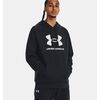 UNDER ARMOUR bluza bawełniania z kapturem UA Rival Fleece Logo HD czarna, Kolor: czarny, Rozmiar: S