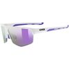 Uvex Okulary sportowe rowerowe Axos set mirror purple