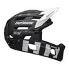 Kask full face BELL SUPER AIR R MIPS SPHERICAL matte czarny biały fasthouse, Kolor: biało-czarny, Rozmiar: M (55-59 cm)