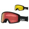 Gogle zimowe GIRO SEMI czarny WORDMARK (Szyba lustrzana kolorowa AMBER SCARLET 19-42% S2 + Szyba kolorowa żółty 84% S0)