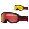 Gogle zimowe GIRO ROAM czerwony FLOW (szyba AMBER SCARLET 19-42% S2 + żółty 77% S1)