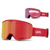 Gogle zimowe GIRO AXIS czerwony czarny THIRDS (Szyba lustrzana kolorowa VIVID-Carl Zeiss VIVID EMBER 19-42% S2 + Szyba lustrzana kolorowa VIVID-Carl Zeiss INFRARED 58% S1)
