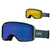 Gogle zimowe GIRO SAGEN ciemny SHARK THIRDS (szyba szary Cobalt  8-18% S3 + szyba żółty 71% S1)