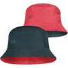 BUFF TRAVEL BUCKET HAT COLLAGE RED-BLACK M/L dwustronna