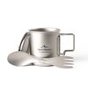 Fjord Nansen tytanowy kubek turystyczny + łyżko-widelec FN JACON TITANIUM SPORK