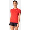 ODLO Koszulka techniczna damska T-shirt crew neck s/s ZEROWEIGHT CERAMIC czerwona, Kolor: czerwony, Rozmiar: S