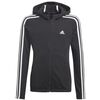 adidas Bluza dziewczęca Girls Essentials 3S Full-zip Hoodie GQ8356, Kolor: czarny, Rozmiar: 170 cm