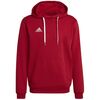 adidas Bluza ENTRADA 22 Hoody H57514 czerwona, Kolor: czerwony, Rozmiar: M